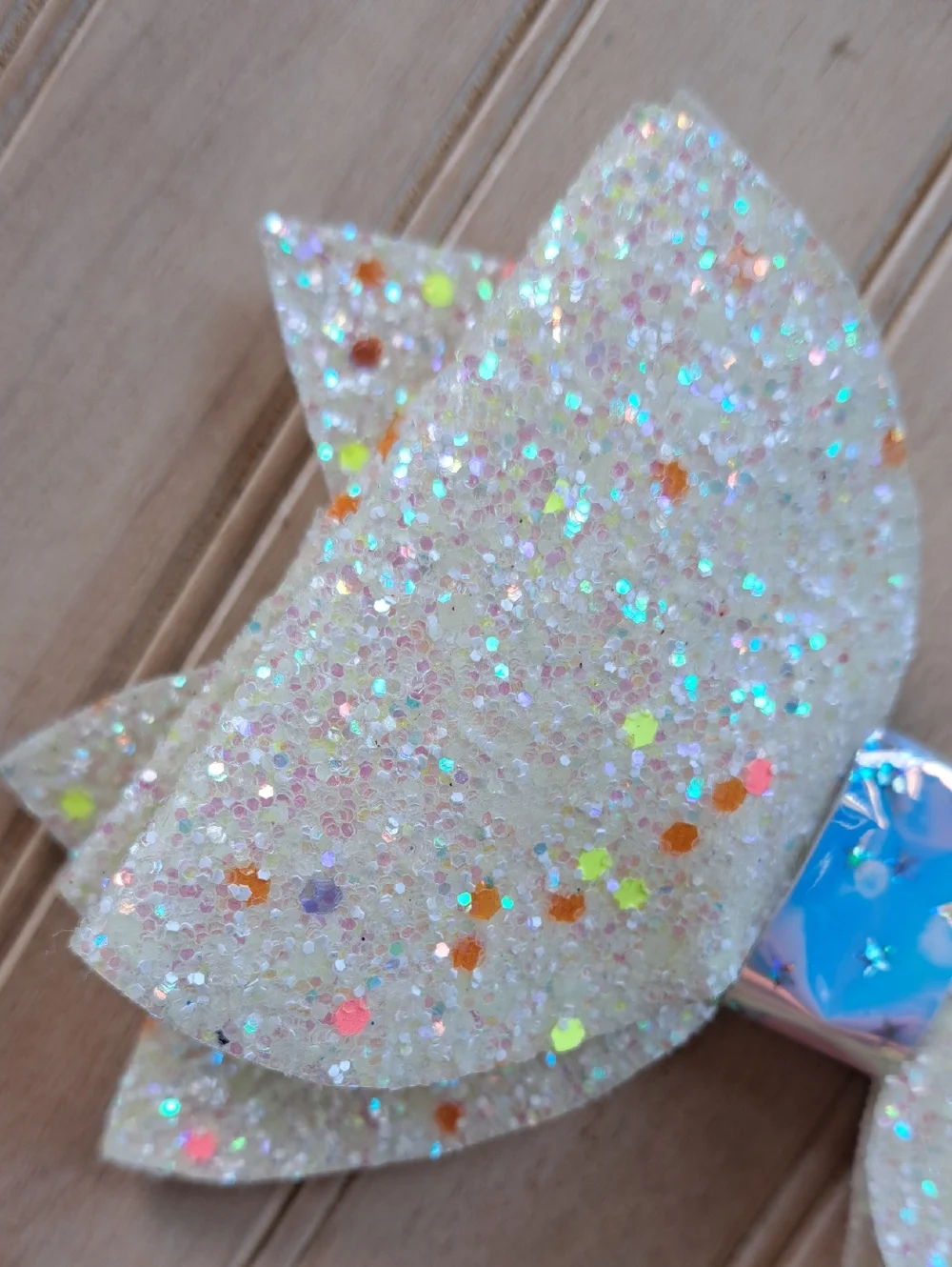 Girls Glitter Sparkle Hair Bow Clip Lot Aqua White Pink Oversized Bows Dressy